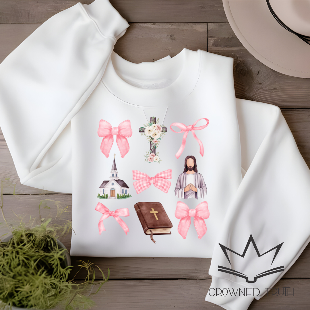 Faith Coquette T-Shirt | Christian Feminine Tee for Women | Hebrews 11:1