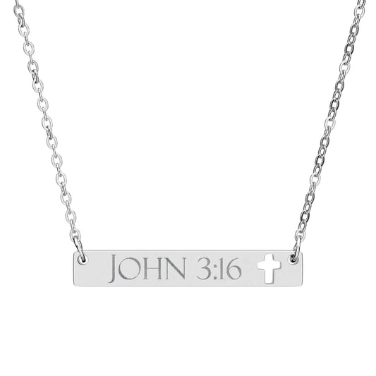 JOHN 3:16 | Christian Cross Necklace