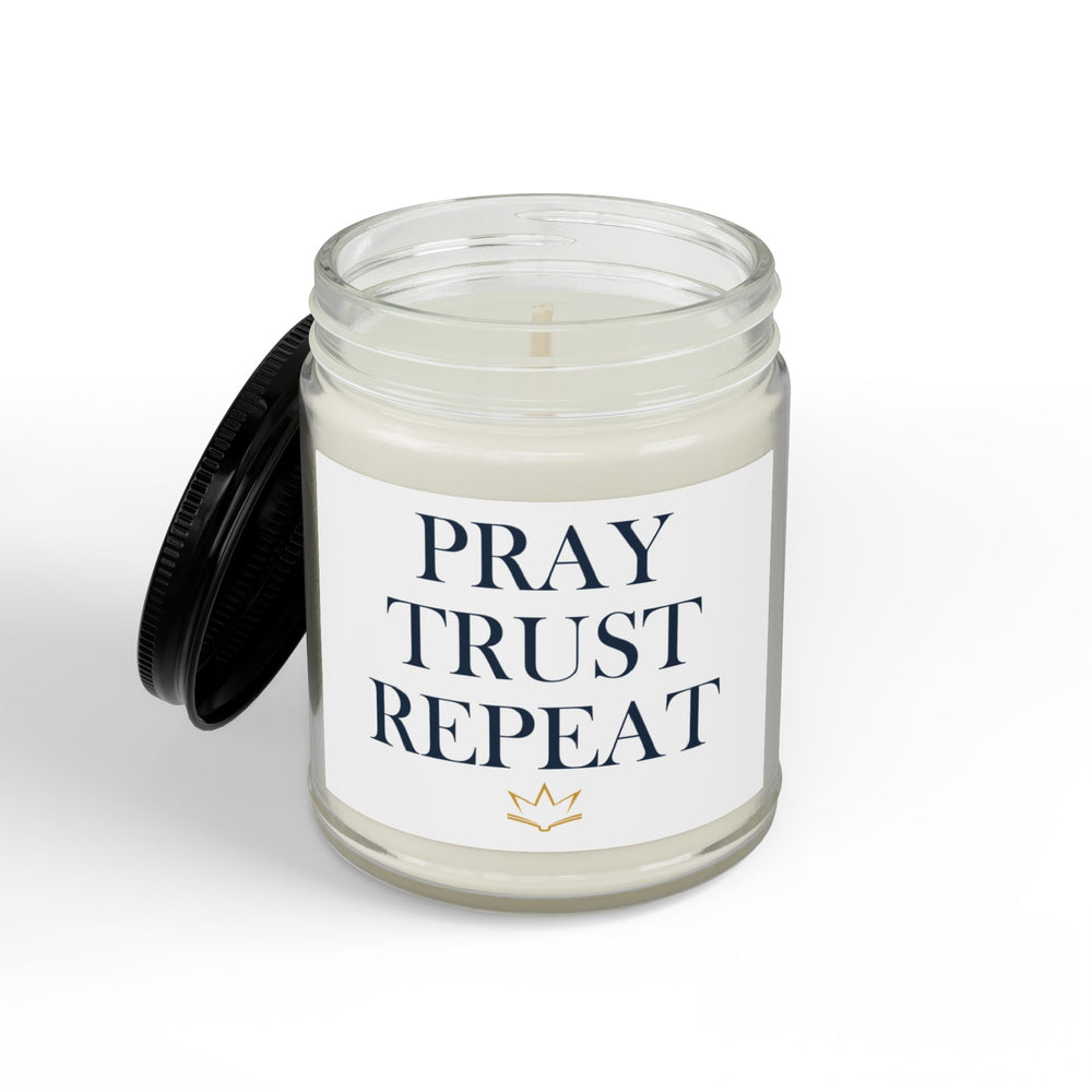 Pray Trust Repeat | Christian Candle