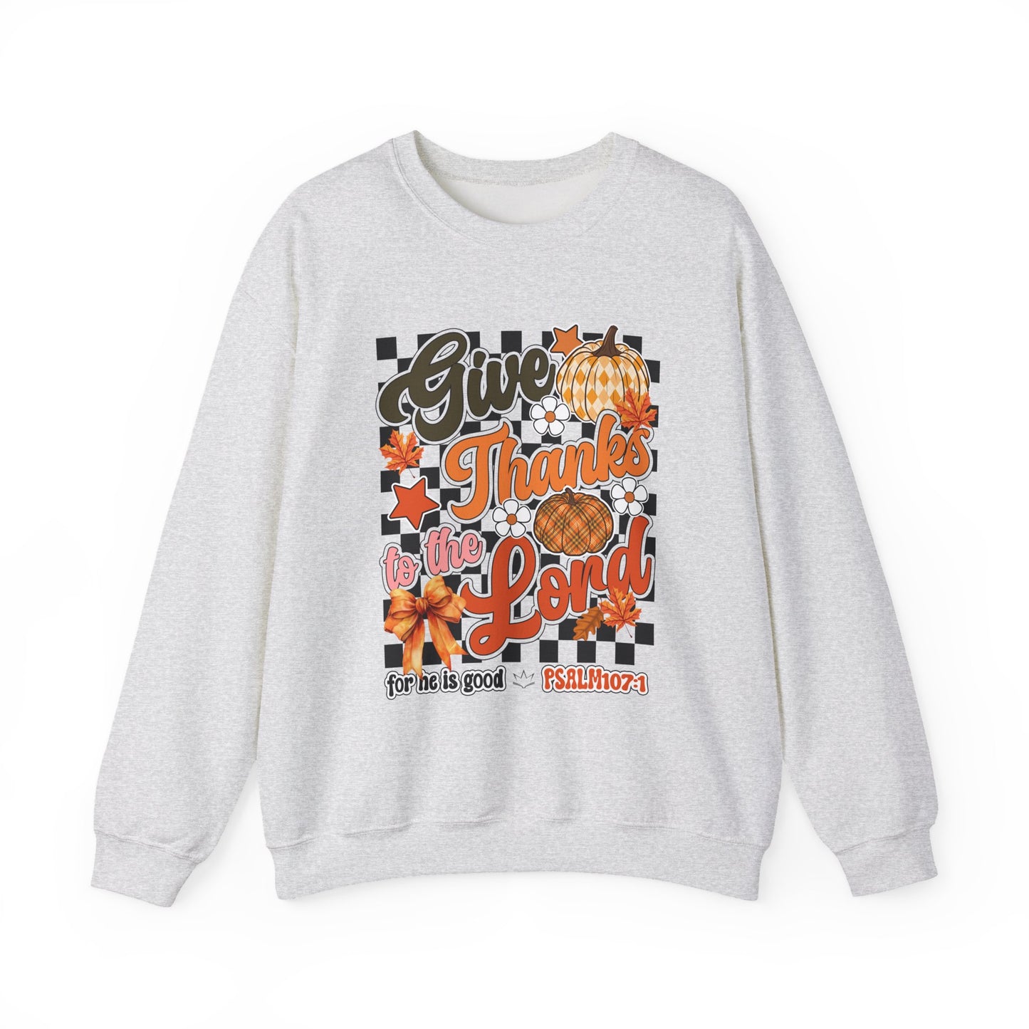 Give Thanks Retro Sweatshirt | 1 Thessalonians 5:18