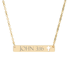 JOHN 3:16 | Christian Cross Necklace