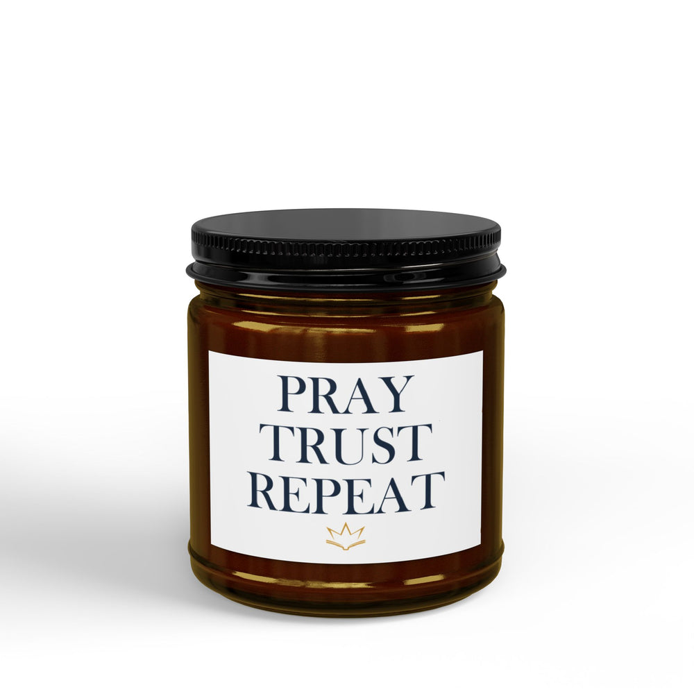 Pray Trust Repeat | Christian Candle