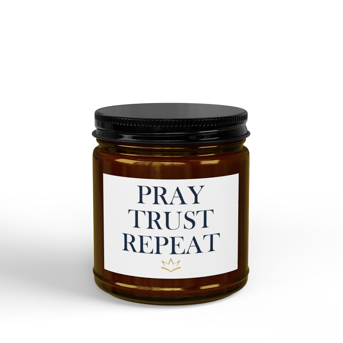 Pray Trust Repeat | Christian Candle
