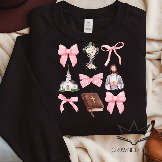 Faith Coquette T-Shirt | Christian Feminine Tee for Women | Hebrews 11:1