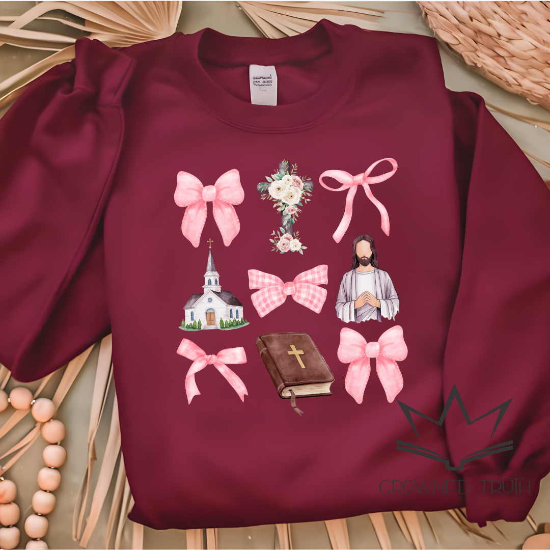 Faith Coquette T-Shirt | Christian Feminine Tee for Women | Hebrews 11:1